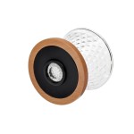 sklenený dripper s dreveným prstencom - Diamond