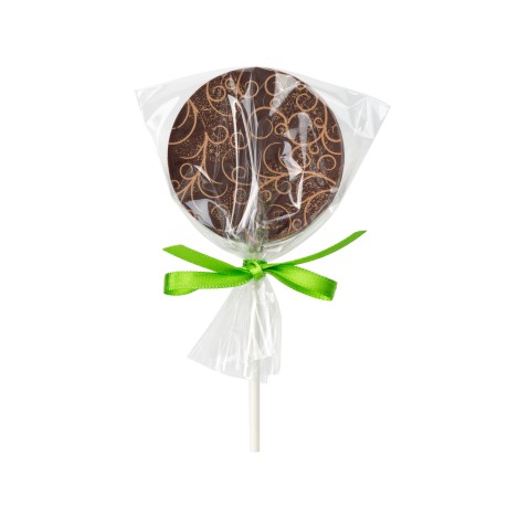 Guľaté lízatko z horkej čokolády, 25 g
