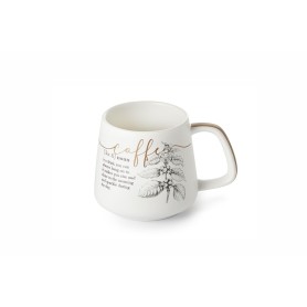 Iva – coffee porcelánový hrnček, 350 ml