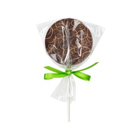 Guľaté lízatko z horkej čokolády, 25 g