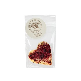 Čokoládové srdiečko – biela čokoláda, 25 g